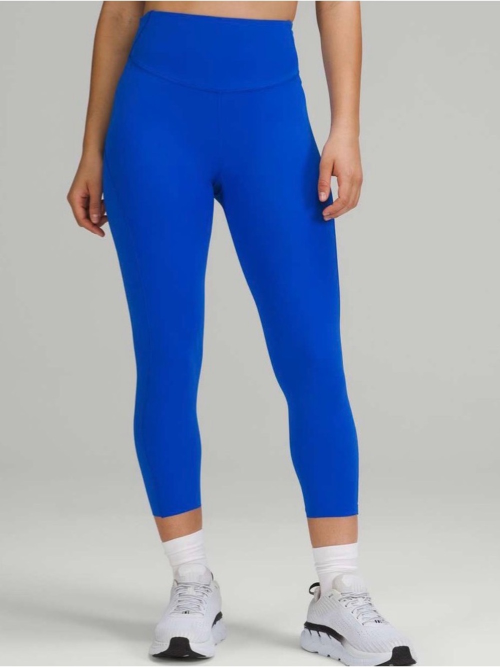 Lululemon sz 12 Base Pace High-Rise Crop 23" Blazer Blue Tone great condition